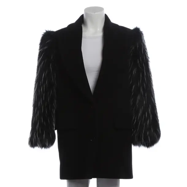 Mid-Season Jacket, in Black, Wool, MSGM