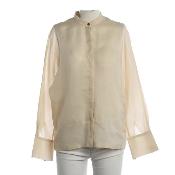 Bluse, in Cream, Leinen, Max Mara