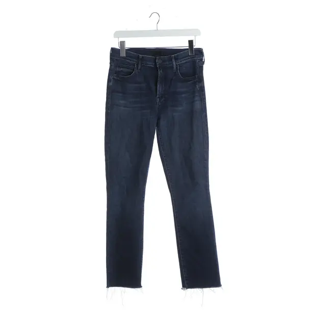 Slim Fit Jeans, in Navy, Cotton, Mother