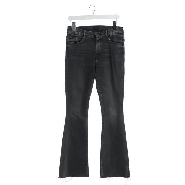 Flared Jeans, in Dark Gray, Cotton, Mother