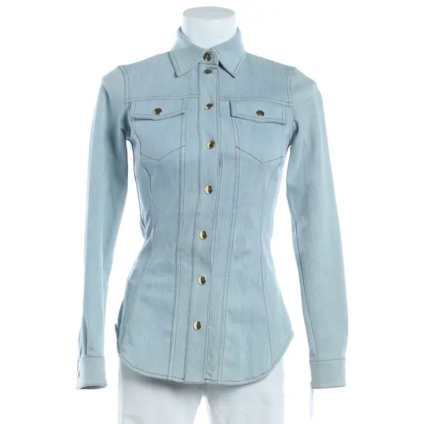 Denim Shirt, in Light Blue, Cotton, Moschino