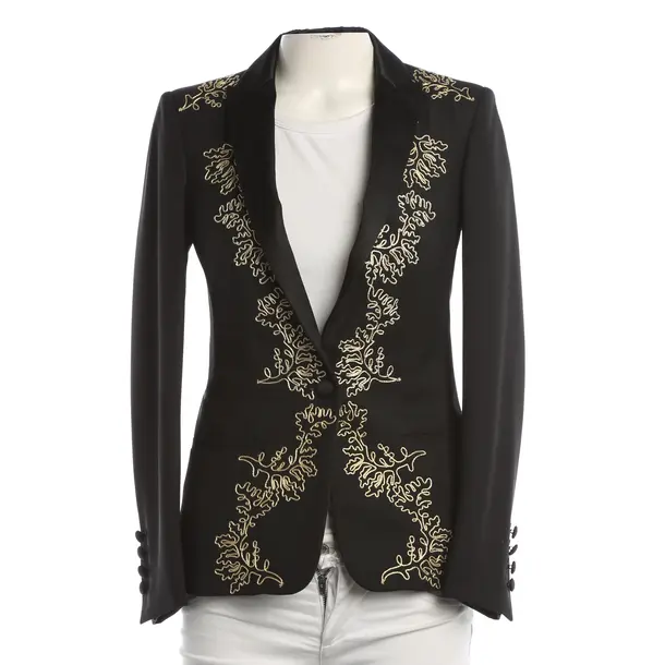 Blazer, in Black, Wool, Dondup