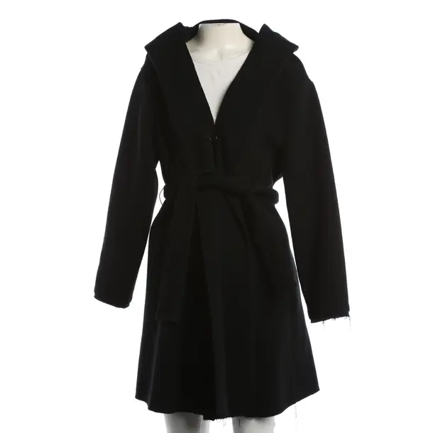 Mid-Season Coat, in Black, Wool, Marni