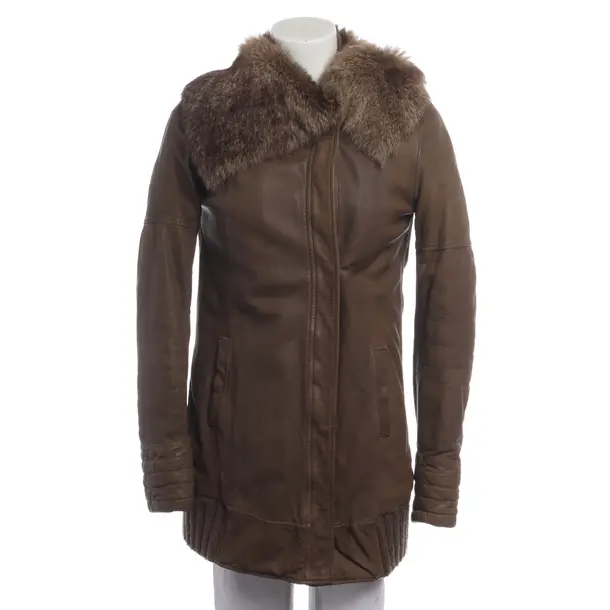 Lederjacke in Braun, Leder, Patrizia Pepe