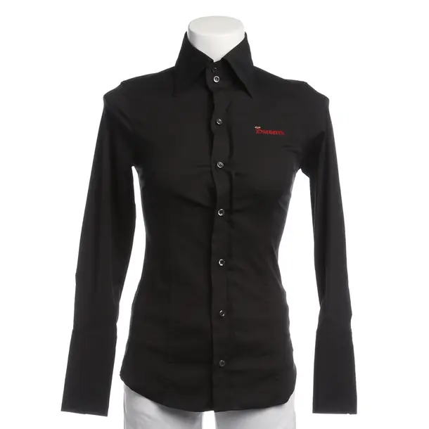 Bluse in Schwarz, Baumwolle, Dsquared