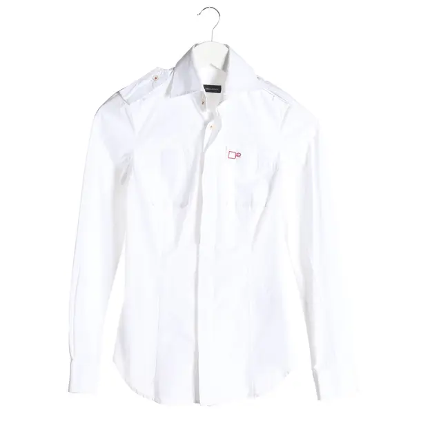 Blouse in White, Cotton, Dsquared