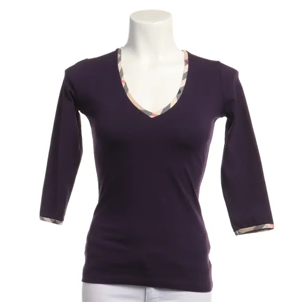 Longsleeve in Lila, Baumwolle, Burberry London