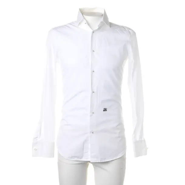 Shirt in White, Cotton, Dsquared