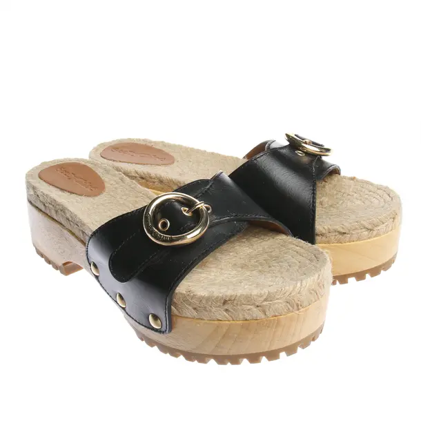 Platform Sandals in Black, , See by Chloé