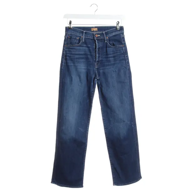 Jeans Straight Fit in Blau, Baumwolle, Mother