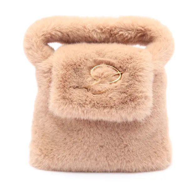 Evening Bag in Brown, Polyester, Blumarine