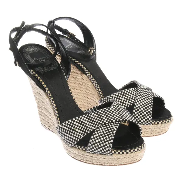 Heeled Sandals in Black, , Dior