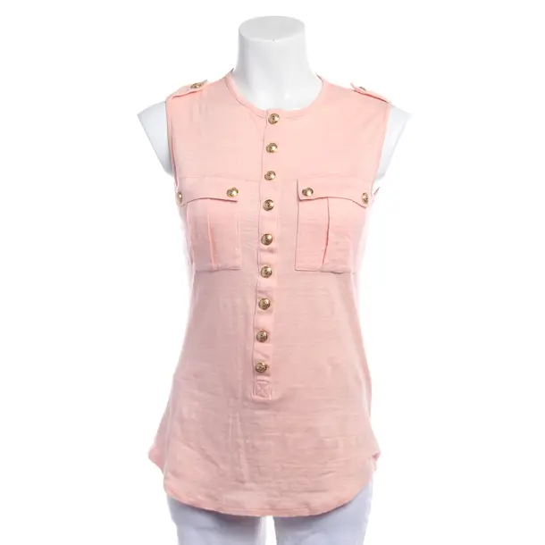 Top in Rosa, Leinen, Balmain