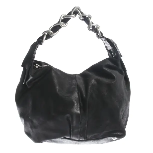 Handbag in Black, Leather, Fay