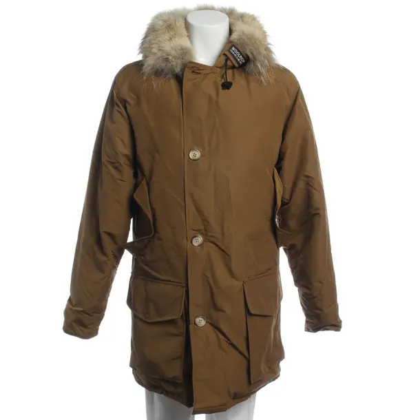 Winter Coat in Brown, Cotton, Woolrich