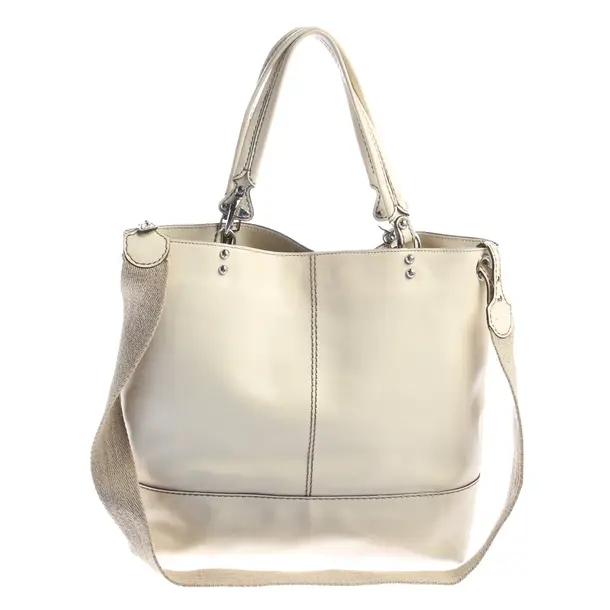 Schultertasche in Weiß, Leder, Fay