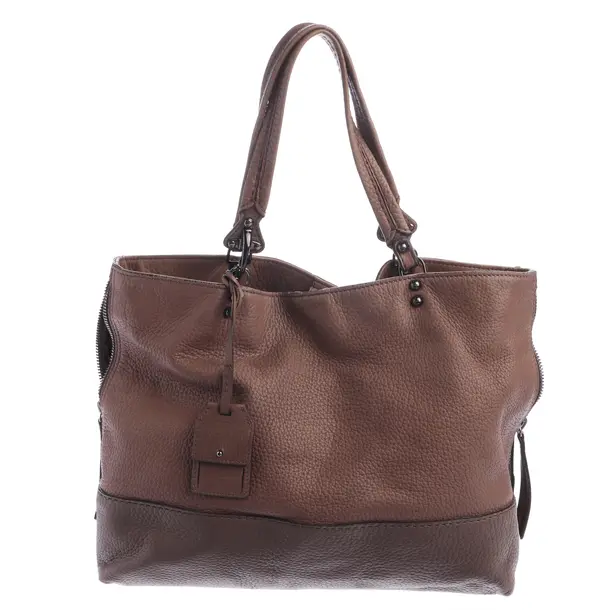 Handtasche in Braun, Krokodilleder, Fay