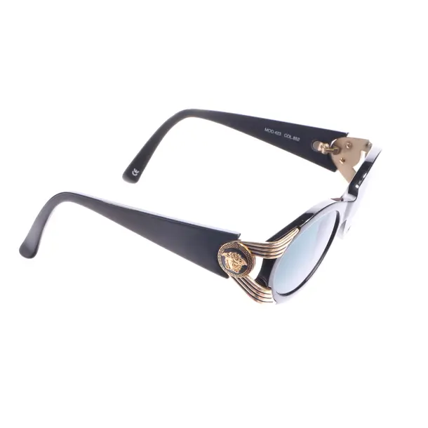 Sonnenbrille in Schwarz, Platin, Versace