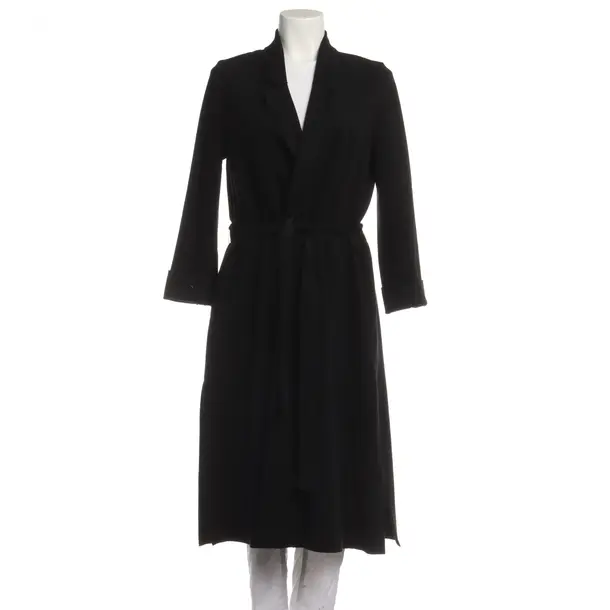 Mid-Season Coat in Black, Wool, Forte_Forte