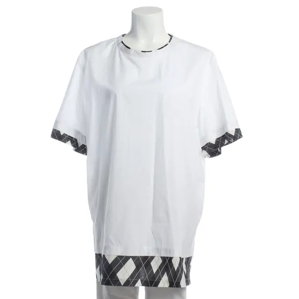 T-Shirt in White, Cotton, MSGM