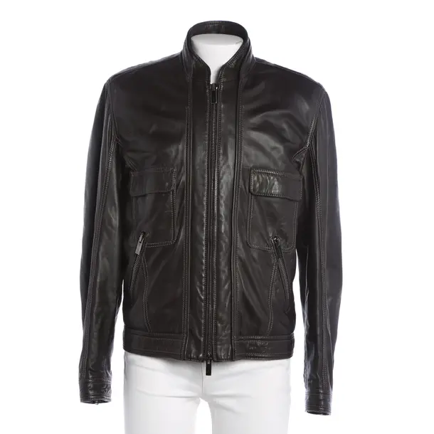 Lederjacke, in Dunkelbraun, Leder, Fendi