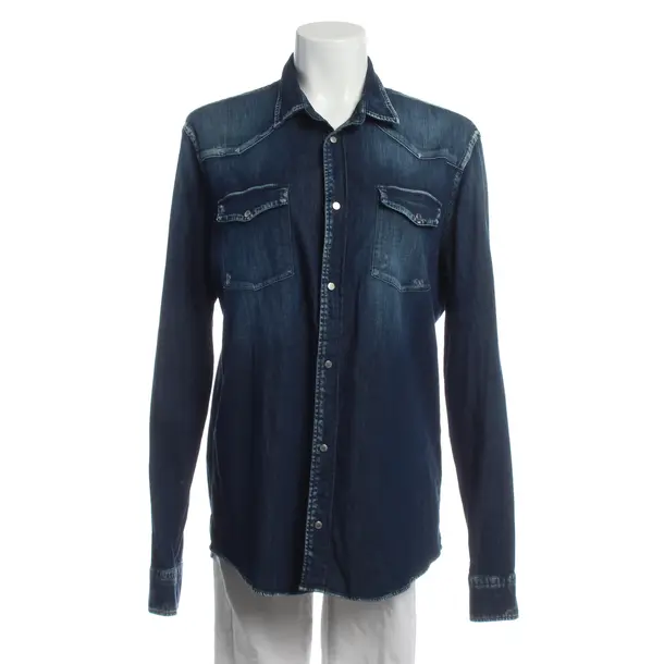 Bluse in Blau, Baumwolle, Dondup