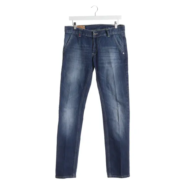 Straight Fit Jeans in Blue, Cotton, Dondup
