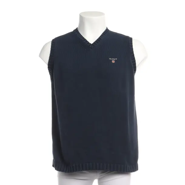 Sweater Vest in Blue, Cotton, Gant