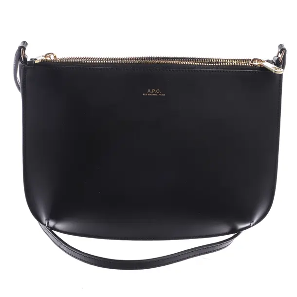 Umhängetasche in Schwarz, Leder, A.P.C