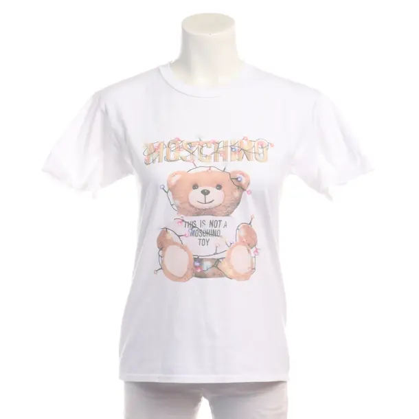 Shirt in Weiß, Baumwolle, Moschino