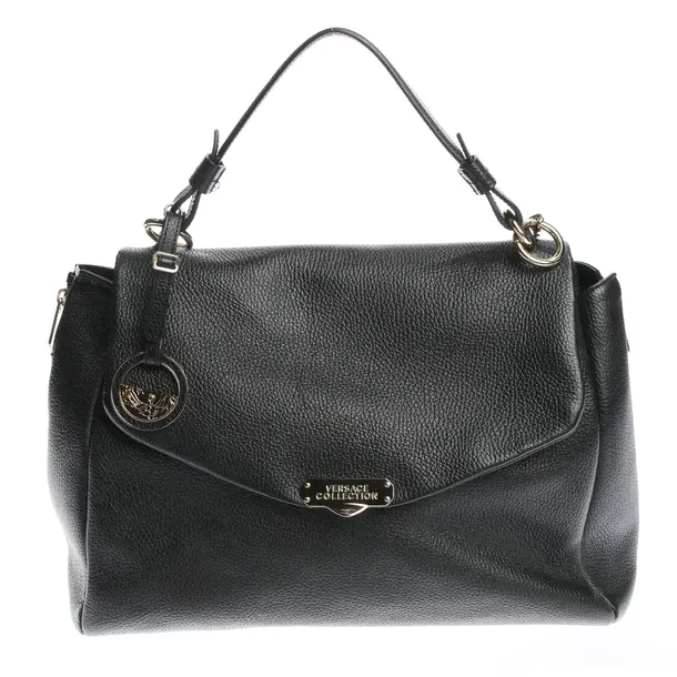 Schultertasche in Schwarz, Leder, Versace
