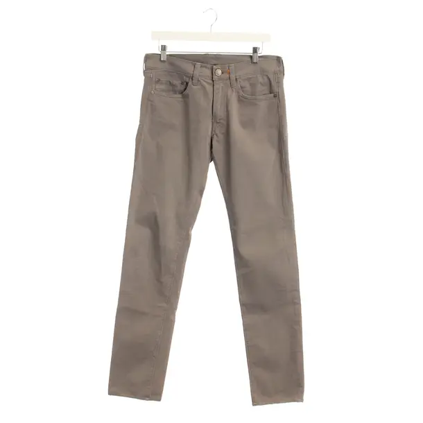 Jeans Straight Fit in Grau, Baumwolle, HTC