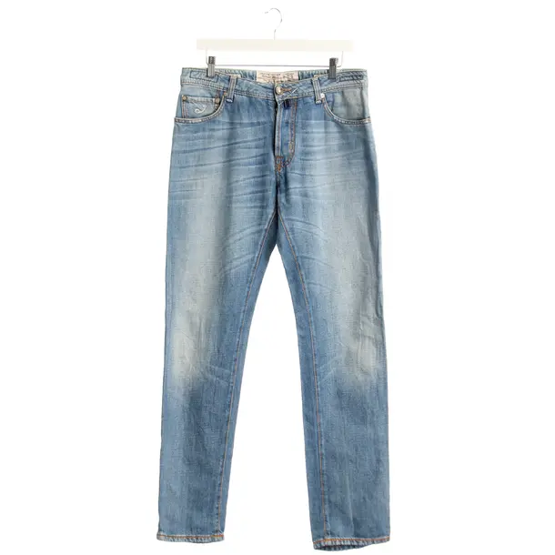 Straight Fit Jeans in Blue, Cotton, Jacob Cohen