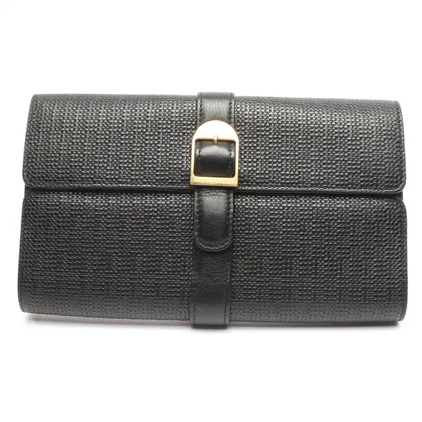 Clutch Bag in Black, Leather, Roland Mouret