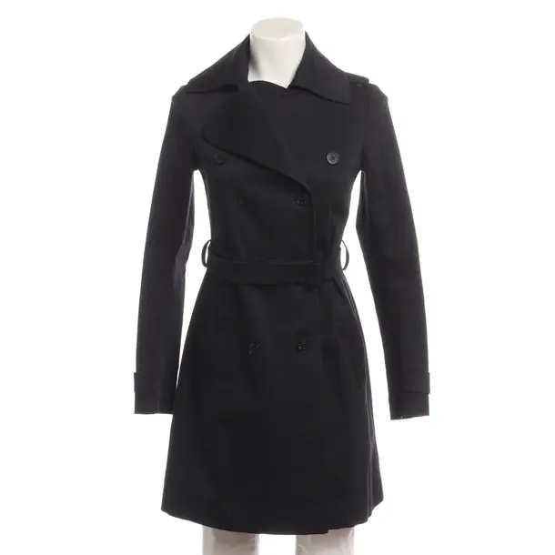 Mid-Season Coat in Blue, Cotton, Patrizia Pepe