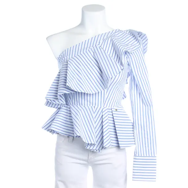 Blouse in Blue, Cotton, Elisabetta Franchi
