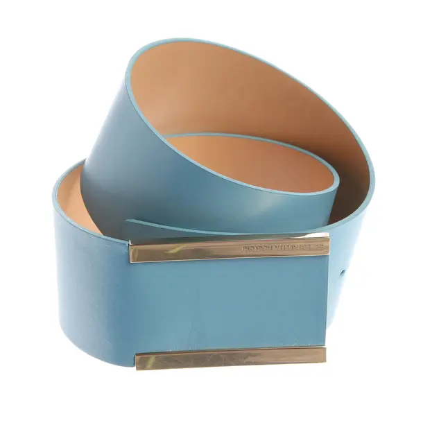 Gürtel in Blau, Leder, Elisabetta Franchi