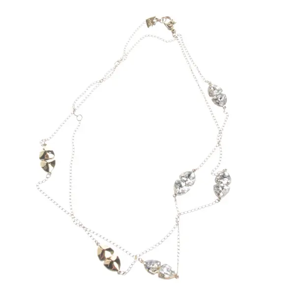 Necklace in Metallic, Metal (metallic, metallized), Swarovski