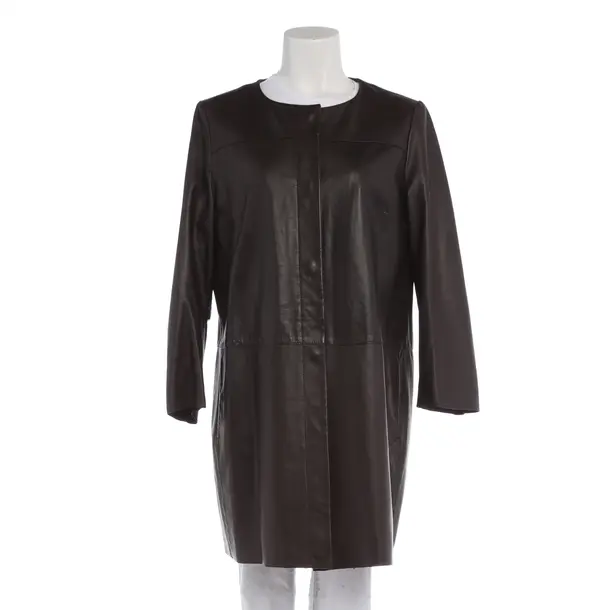 Leather Coat in Brown, Leather, Max Mara