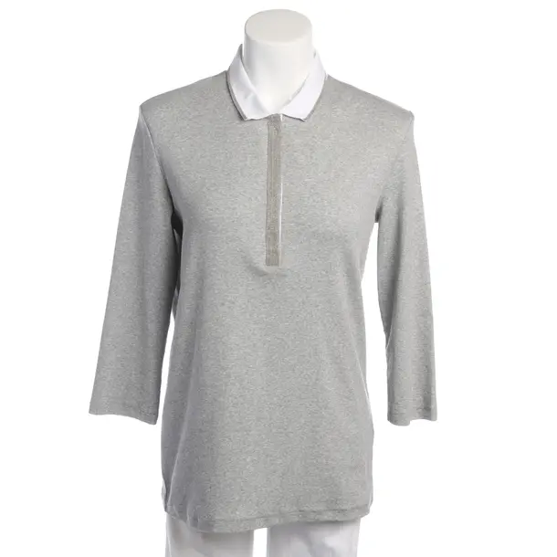 Longsleeve in Grau, Baumwolle, Fabiana Filippi