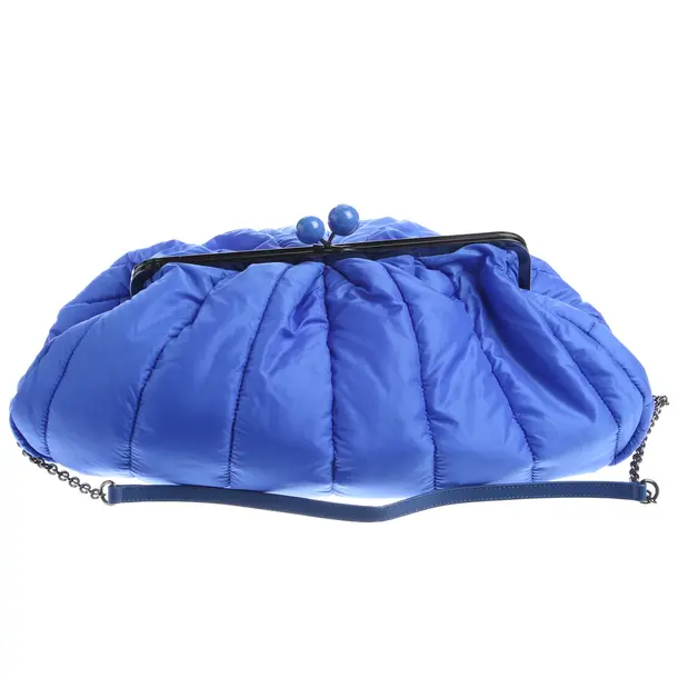 Clutch in Blau, Polyamid, Max Mara