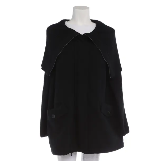 Übergangsmantel in Schwarz, Wolle, Max Mara