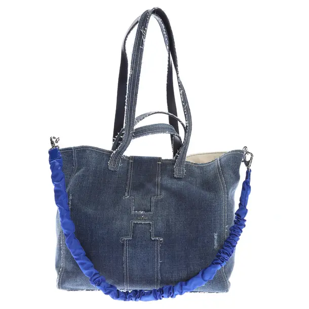 Shopper in Blau, Baumwolle, Hogan