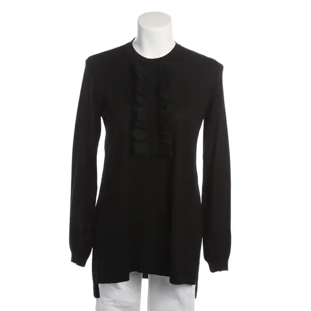 Longsleeve in Schwarz, Wolle, Ermanno Scervino