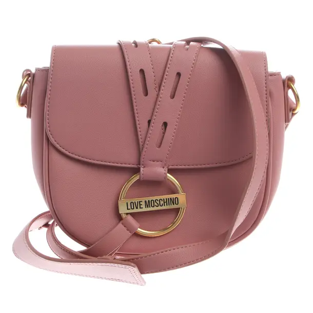 Shoulder Bag in Pink, Polyvinyl, Love Moschino