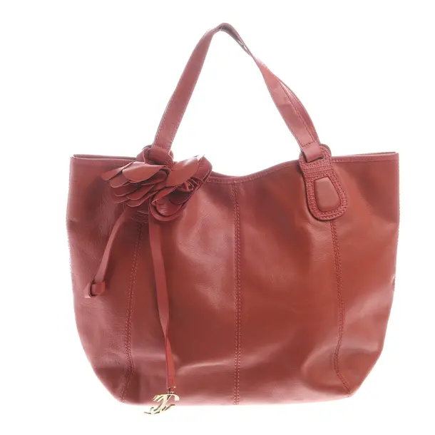 Shopper Bag in Red, Leather, Just Cavalli