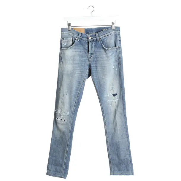 Straight Fit Jeans in Blue, Cotton, Dondup