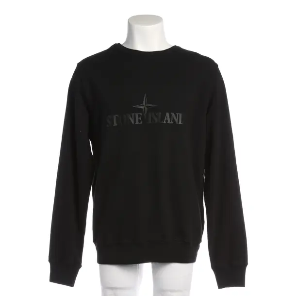 Sweatshirt in Schwarz, Baumwolle, Stone Island