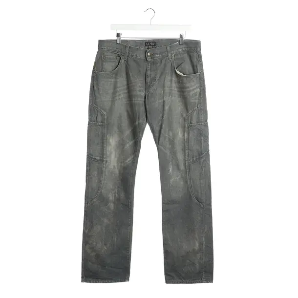 Jeans Straight Fit in Grau, Baumwolle, Armani Jeans