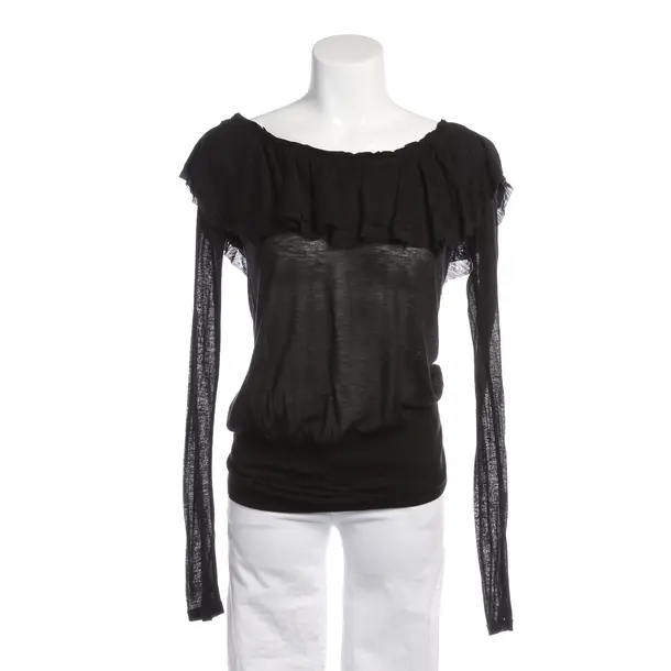Long Sleeve Shirt in Black, Cotton, Dondup
